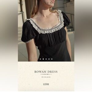 Rowan Black Dress by Doen Rare